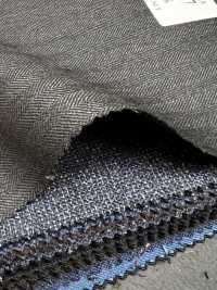 LP6587 Loro Piana Super130's chevron gris[Tissu] HOSOI SYOJI Images supplémentaires