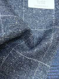 LP6592 Loro Piana à carreaux bleu marine[Tissu] HOSOI SYOJI Images supplémentaires