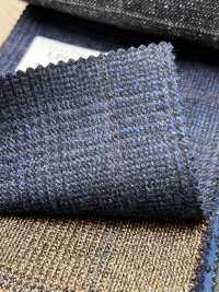 LP6593 Loro Piana carreaux bleu marine[Tissu] HOSOI SYOJI Images supplémentaires