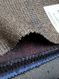 LP6594 Loro Piana à carreaux marron[Tissu] HOSOI SYOJI Images supplémentaires