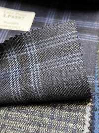 LP6597 Loro Piana carreaux bleu marine[Tissu] HOSOI SYOJI Images supplémentaires
