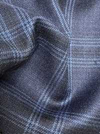 LP6597 Loro Piana carreaux bleu marine[Tissu] HOSOI SYOJI Images supplémentaires