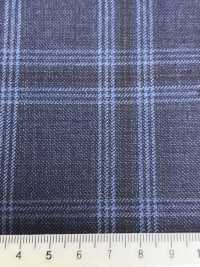 LP6597 Loro Piana carreaux bleu marine[Tissu] HOSOI SYOJI Images supplémentaires