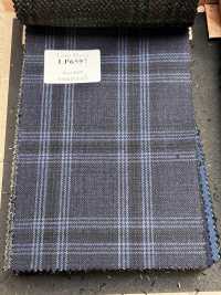 LP6597 Loro Piana carreaux bleu marine[Tissu] HOSOI SYOJI Images supplémentaires