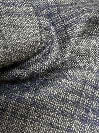 LP6598 Loro Piana à carreaux gris x bleu marine[Tissu] HOSOI SYOJI Images supplémentaires