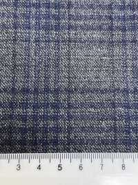 LP6598 Loro Piana à carreaux gris x bleu marine[Tissu] HOSOI SYOJI Images supplémentaires