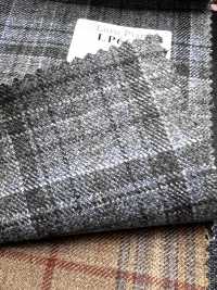LP6600 Loro Piana à carreaux gris et bleu[Tissu] HOSOI SYOJI Images supplémentaires
