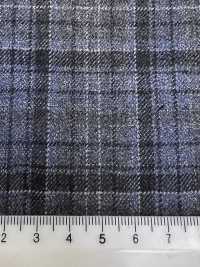 LP6600 Loro Piana à carreaux gris et bleu[Tissu] HOSOI SYOJI Images supplémentaires