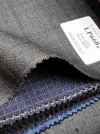 LP6602 Loro Piana Super130's à carreaux gris[Tissu] HOSOI SYOJI Images supplémentaires