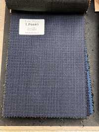 LP6603 Loro Piana Super 150's à carreaux bleu marine[Tissu] HOSOI SYOJI Images supplémentaires