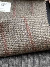 LP6607 Loro Piana rayures marron et orange[Tissu] HOSOI SYOJI Images supplémentaires