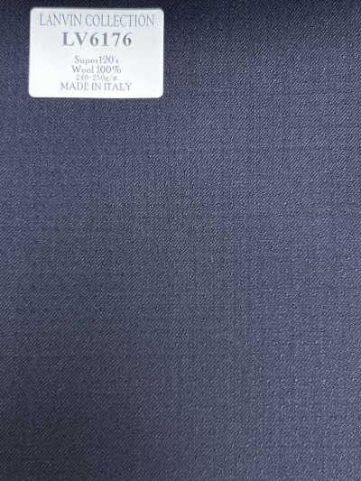 LV6176 LANVIN COLLECTION Super120's à pois bleu marine foncé