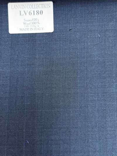 LV6180 LANVIN COLLECTION Super120's rayure bleue