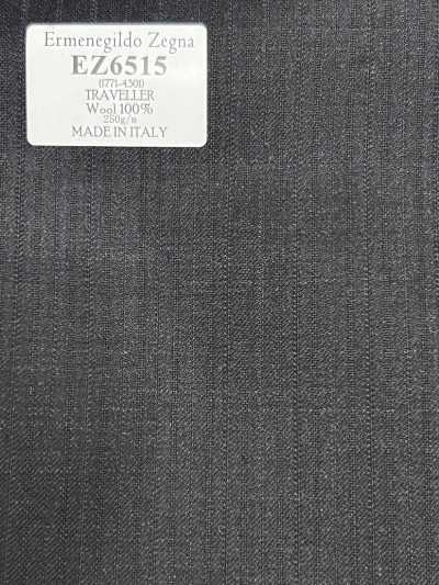 EZ6515 Ermenegildo Zegna TRAVELLER Rayure gris foncé × bleu marine