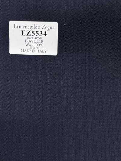 EZ5534 Ermenegildo Zegna TRAVELLER Rayure bleu marine
