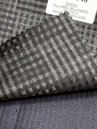 DM6148 DORMEUIL QUEEN Super100's à carreaux gris[Tissu] HOSOI SYOJI Images supplémentaires