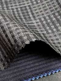 DM6148 DORMEUIL QUEEN Super100's à carreaux gris[Tissu] HOSOI SYOJI Images supplémentaires