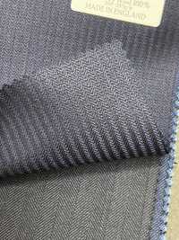 DM6150 DORMEUIL QUEEN Super100's rayure bleu marine[Tissu] HOSOI SYOJI Images supplémentaires