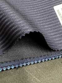 DM6150 DORMEUIL QUEEN Super100's rayure bleu marine[Tissu] HOSOI SYOJI Images supplémentaires