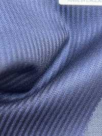 DM6150 DORMEUIL QUEEN Super100's rayure bleu marine[Tissu] HOSOI SYOJI Images supplémentaires