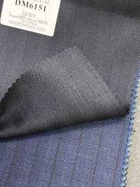 DM6151 DORMEUIL QUEEN Super100's Rayure bleu marine foncé[Tissu] HOSOI SYOJI Images supplémentaires