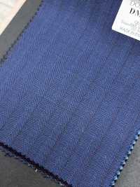 DM6155 DORMEUIL QUEEN Super100's rayure bleu marine × marron[Tissu] HOSOI SYOJI Images supplémentaires