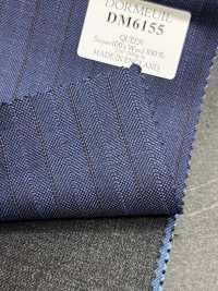 DM6155 DORMEUIL QUEEN Super100's rayure bleu marine × marron[Tissu] HOSOI SYOJI Images supplémentaires