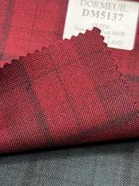 DM5137 DORMEUIL QUEEN Super 100 en carreaux rouges[Tissu] HOSOI SYOJI Images supplémentaires