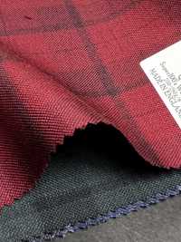 DM5137 DORMEUIL QUEEN Super 100 en carreaux rouges[Tissu] HOSOI SYOJI Images supplémentaires