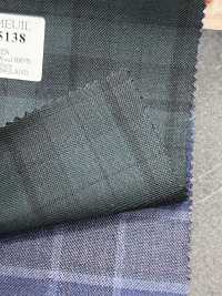 DM5138 DORMEUIL QUEEN Super100's à carreaux verts[Tissu] HOSOI SYOJI Images supplémentaires