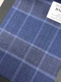 DM5144 DORMEUIL QUEEN Super 100's carreaux bleu marine[Tissu] HOSOI SYOJI Images supplémentaires