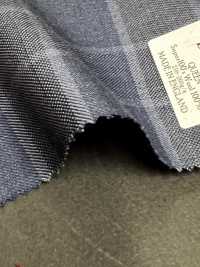 DM5144 DORMEUIL QUEEN Super 100's carreaux bleu marine[Tissu] HOSOI SYOJI Images supplémentaires