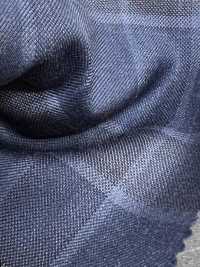 DM5144 DORMEUIL QUEEN Super 100's carreaux bleu marine[Tissu] HOSOI SYOJI Images supplémentaires