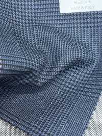 CR6612 CARNET 3 fils à carreaux Glen bleu marine[Tissu] HOSOI SYOJI Images supplémentaires