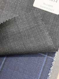 CR6614 CARNET 3 plis à carreaux gris foncé[Tissu] HOSOI SYOJI Images supplémentaires