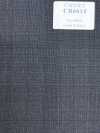 CR6614 CARNET 3 plis à carreaux gris foncé