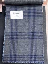 CR6617 CARNET à carreaux 3 fils gris x bleu marine[Tissu] HOSOI SYOJI Images supplémentaires