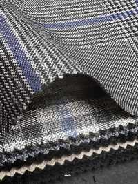 CR6619 CARNET À carreaux gris x bleu[Tissu] HOSOI SYOJI Images supplémentaires