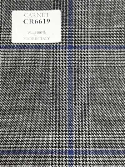 CR6619 CARNET À carreaux gris x bleu