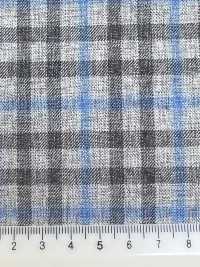 CR6620 CARNET À carreaux gris x bleu[Tissu] HOSOI SYOJI Images supplémentaires