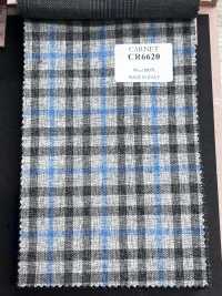 CR6620 CARNET À carreaux gris x bleu[Tissu] HOSOI SYOJI Images supplémentaires
