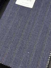 RD5654 REDA Rayure bleu marine et marron[Tissu] HOSOI SYOJI Images supplémentaires