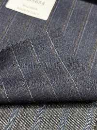RD5654 REDA Rayure bleu marine et marron[Tissu] HOSOI SYOJI Images supplémentaires