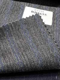 RD5655 REDA Gris × Rayures bleues[Tissu] HOSOI SYOJI Images supplémentaires