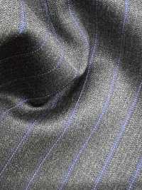 RD5660 REDA à rayures gris et bleu marine[Tissu] HOSOI SYOJI Images supplémentaires