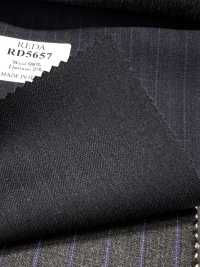 RD5657 REDA rayure bleu marine[Tissu] HOSOI SYOJI Images supplémentaires