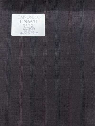 CN6571 CANONICO Super110's rayure bordeaux