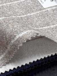 CN6575 CANONICO Super 110's à rayure beige et blanc cassé[Textile] HOSOI SYOJI Images supplémentaires