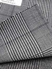 CN5571 CANONICO Super110's à carreaux gris clair et violet[Textile] HOSOI SYOJI Images supplémentaires
