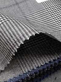 CN5571 CANONICO Super110's à carreaux gris clair et violet[Textile] HOSOI SYOJI Images supplémentaires